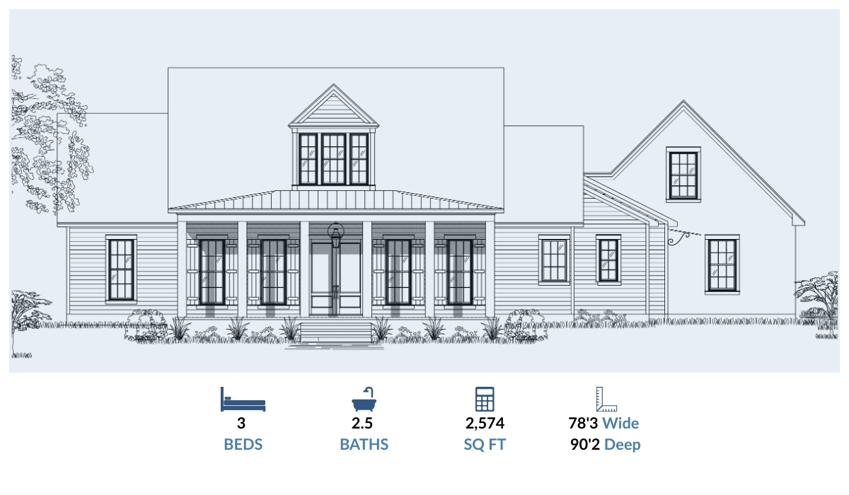 The Liberty – 3 Bed, 2.5 Bath, 2,465 SF Custom Home Plan The Liberty – 3 Bed, 2.5 Bath, 2,465 SF Custom Home Plan