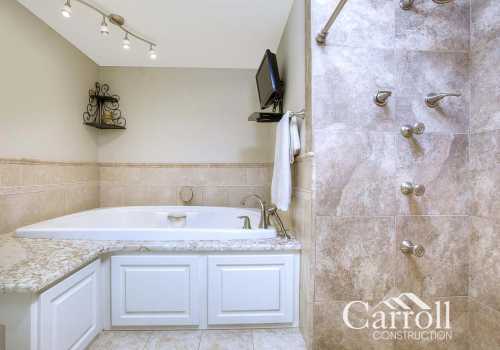 Shower and Bath in Master Bath - Ervin New Construction