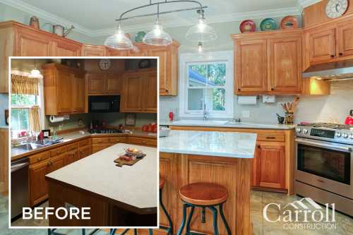 Before picture of the kitchen