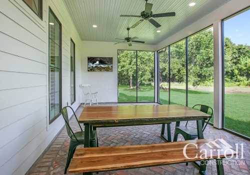 Back patio - Rash Family New Construction
