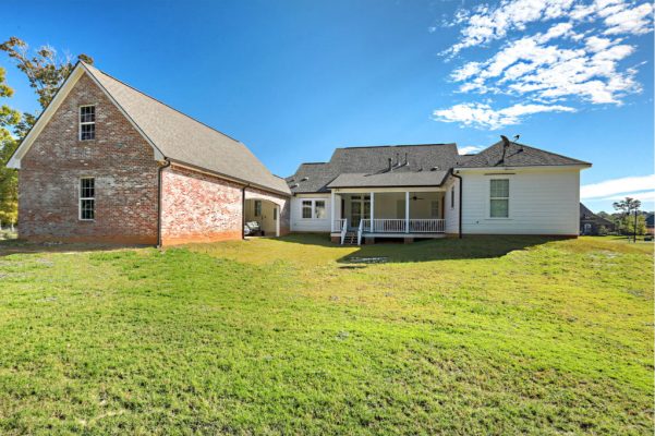 Rear Exterior View of Hebert Home