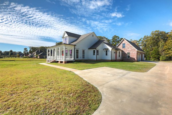 Wide Exterior View of Hebert Home
