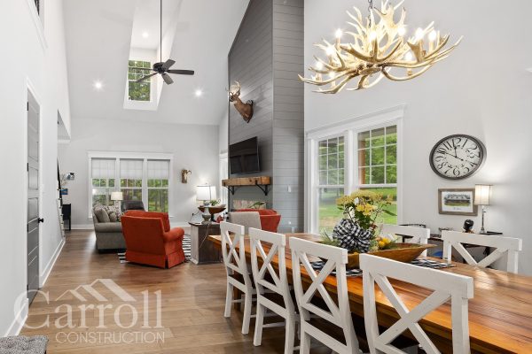 Custom Dining and Family Room for the Furnish Family by Carroll Construction in Clinton Louisiana